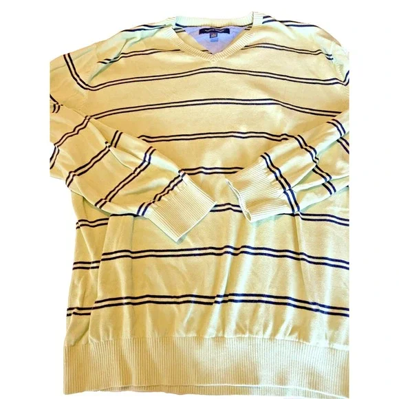 New with Tag  Tommy Hilfiger‎ Men's Long Sleeve Stripes SweaterGreen XL