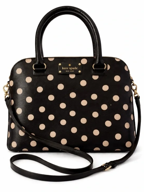 Kate Spade New York Wellesley Printed Rachelle - Black and Cream Polk Dot