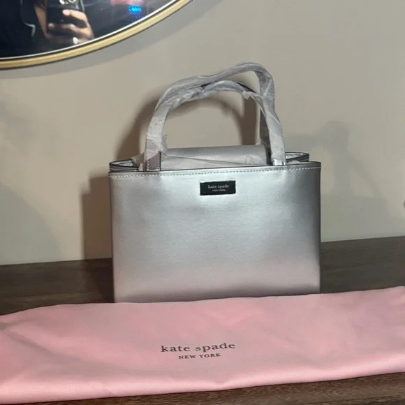 Kate Spade Metallic Silver Tote