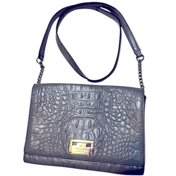 Kate Spade New York Crocodile Ladies Crossbody Lightweight Distinguished Purse