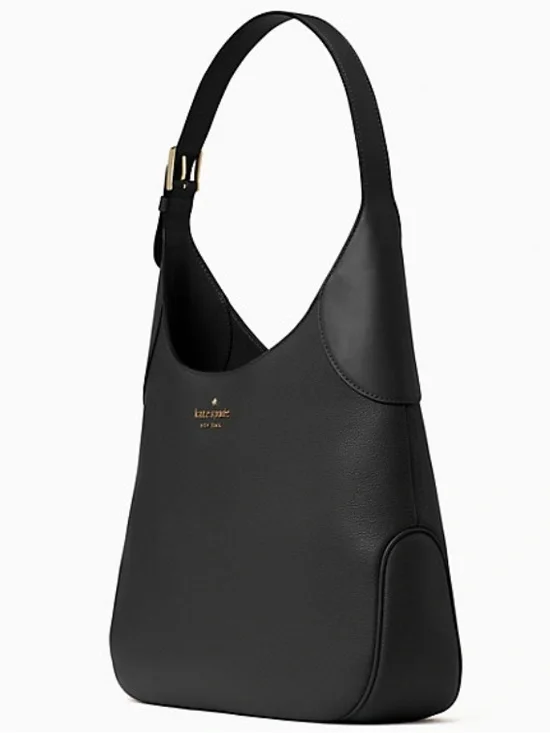 Kate Spade New York Black Pebble Leather Aster Shoulder Bag