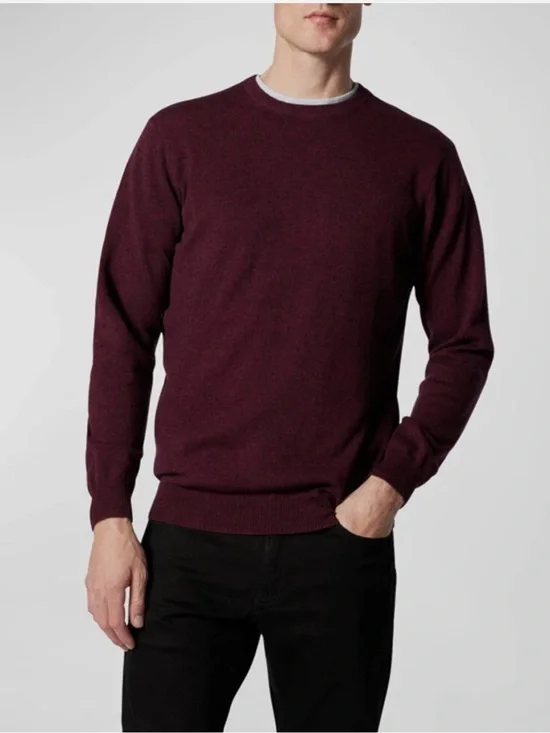 Rodd & Gunn Sweater Size XXL Queenstown Burgundy Red claret Cashmere Wool NWT