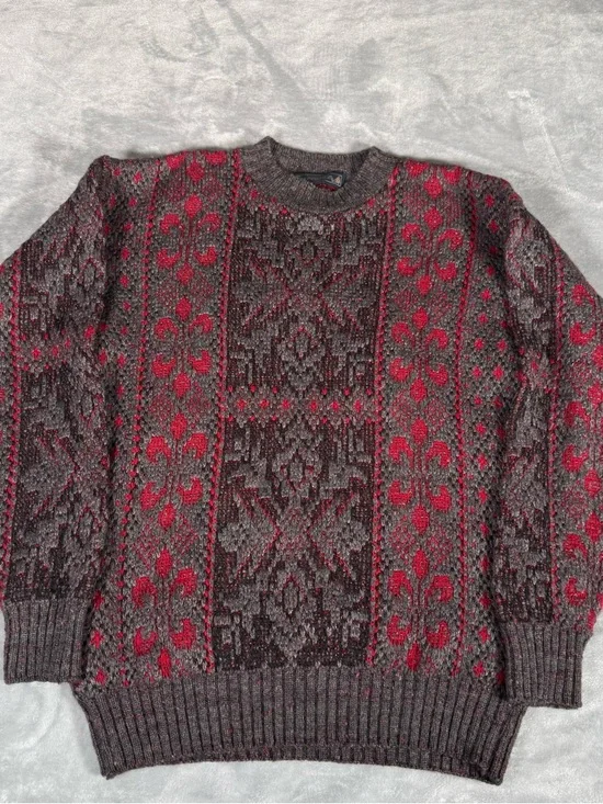 Vintage Crossings Sweater Mens S Loose Fit (Estimated) Scratchy Wool 90s