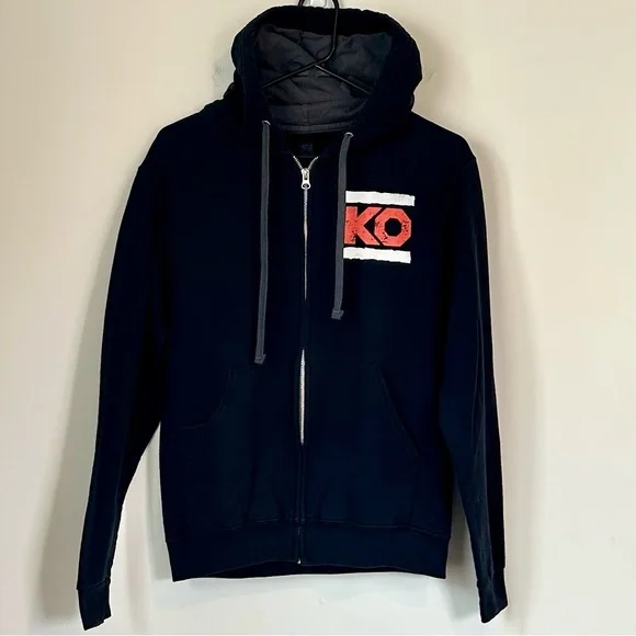 WWE The Kevin Owens Show Black and Red Zip Up Hoodie - Size: Small