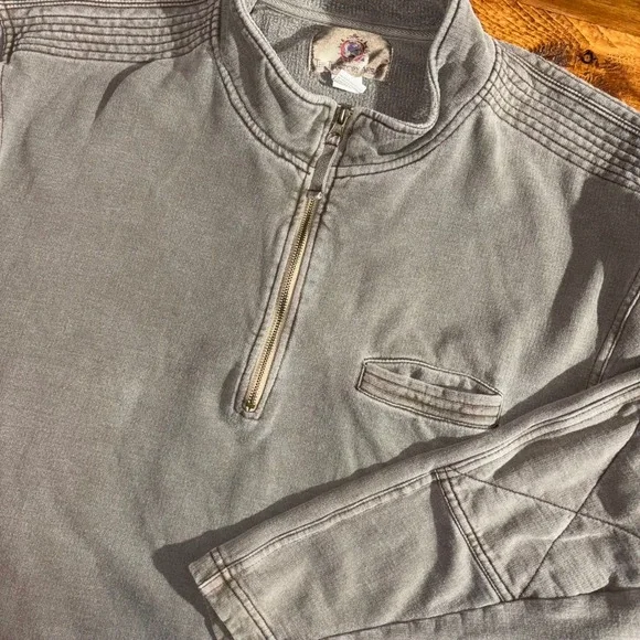 Vintage The Territory Ahead Quarter Zip Pullover Mens XXL Gray Sweatshirt‎ y2k