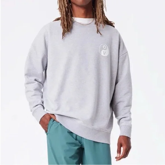 NWT OUTDOOR VOICES Move‎ Your Body Sweatshirt In Heather Grey