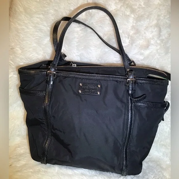 Kate spade black shoulder tote bag