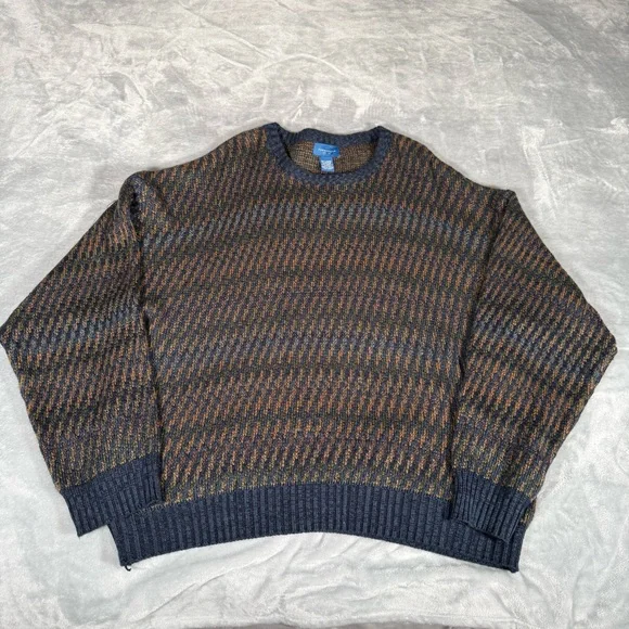 Vintage Towncraft Crewneck Sweater Mens 3XL (Fits 2XL) Grandpa Style 90s