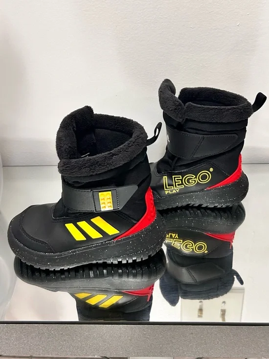 Adidas LEGO Kids Snow Boots Size 9K Black Winter Toddler Boots NEW