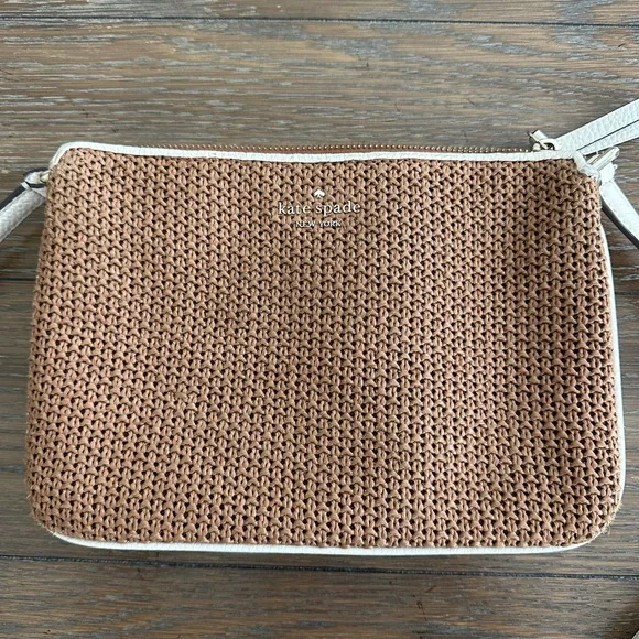 Kate Spade Tan Textured Crossbody Bag