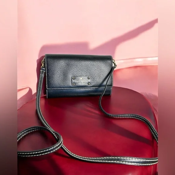 Kate Spade Black Leather Crossbody Bag