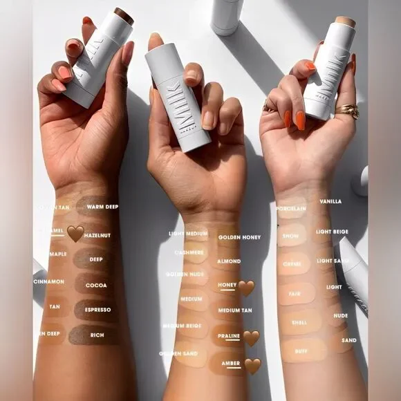 NIB MILK MAKEUP FLEX FOUNDATION STICK MEDIUM COVERAGE NATURAL FINISH IN AMBER