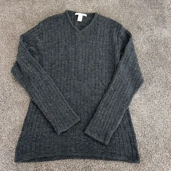 Perry Ellis Men's Ribbed V-Neck Sweater size large