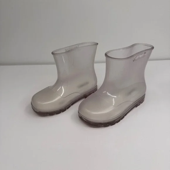 Mini Melissa‎ Kids Size 10 Translucent Clear Welly Wellington Rain Boots