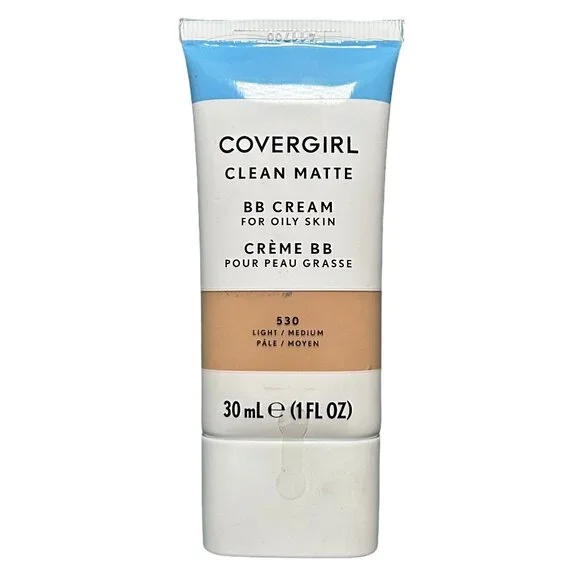 Covergirl Clean Matte BB Cream 530 Light Medium Oily Skin 1oz New