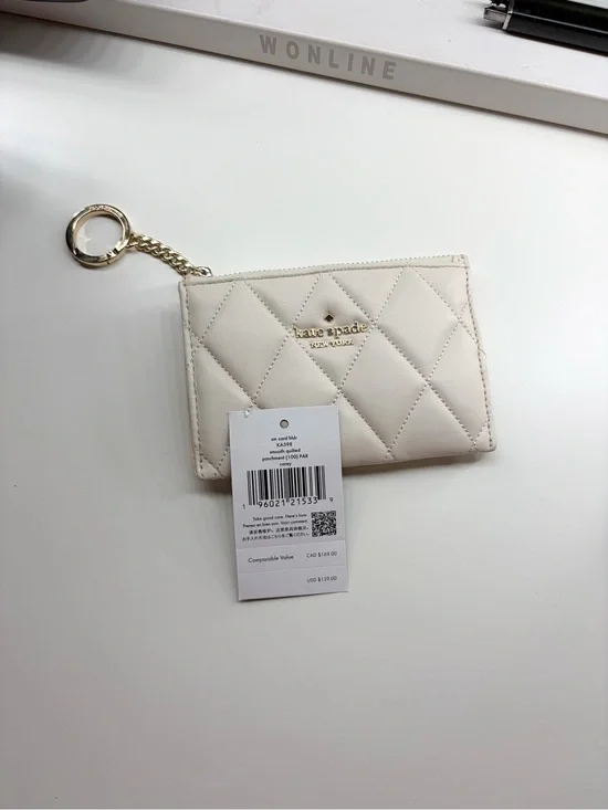 Kate Spade Carey Quilted Key Ring Card Holder