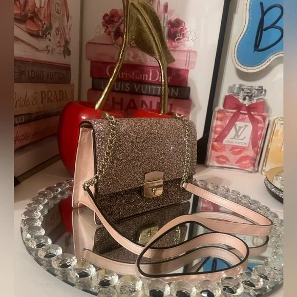 Kate Spade Glittery Pink Crossbody Bag