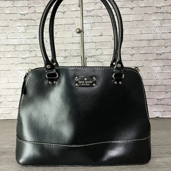 Kate Spade Black Structured Wellesley Shoulder bag