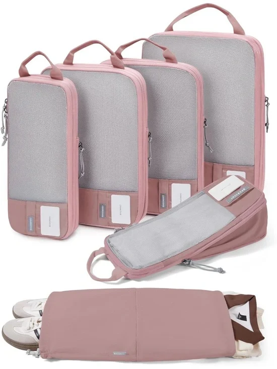 BAGSMART 6 Set/4 Set/2 Set Compression Packing Cubes for Travel