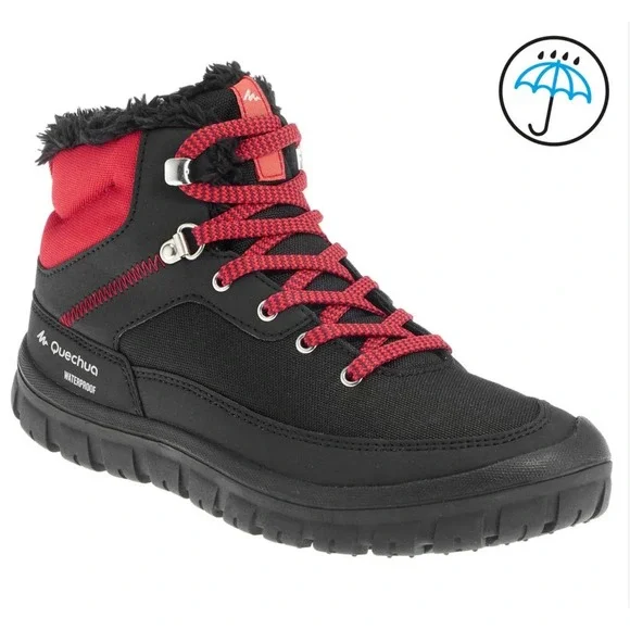 Quechua Decathlon Warm Waterproof Mid-Top‎ Hiking Shoes
