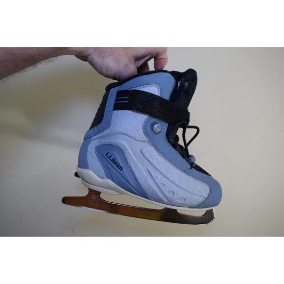 NIKE x L.L. Bean Flexposite Ice Skates Gray Blue BOYS GIRLS KIDS 1
