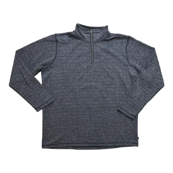 NEW‎ Men's GAP Mock Neck Zip Pullover Sweater Midnight XXL