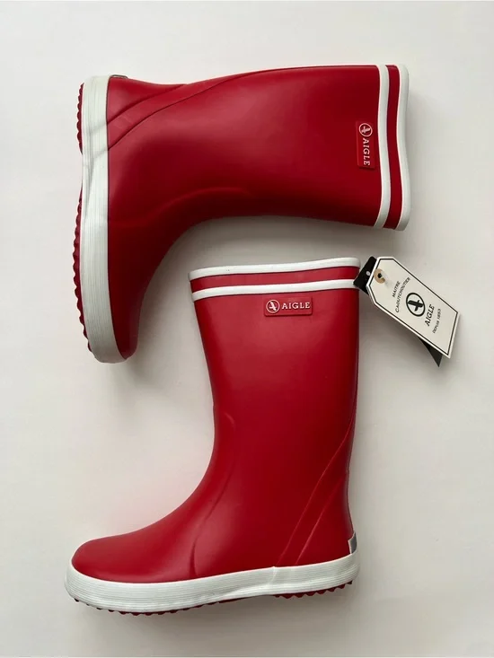 Kids Aigle Lolly Pop Boots in Rouge / Size EU 33