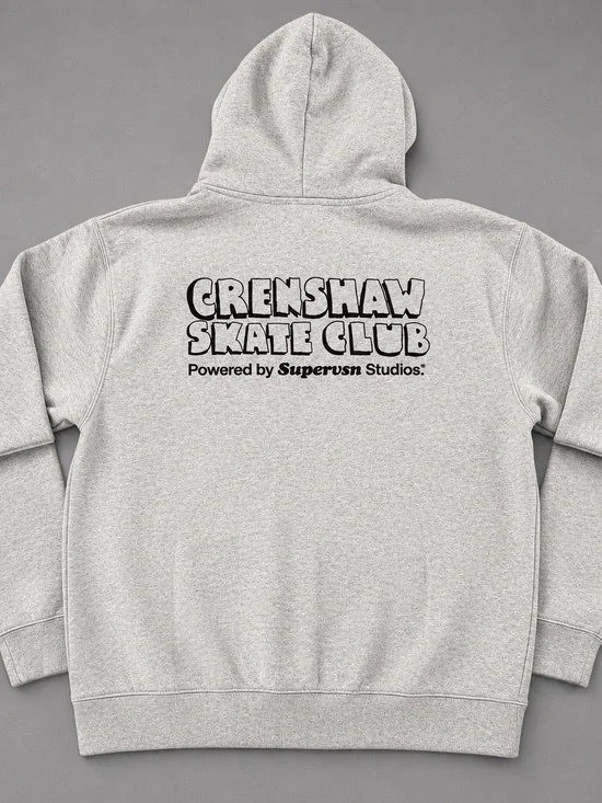 Crenshaw Skate Club X Supervsn Studios Hoodie - Sizes XL & XXL - NWT