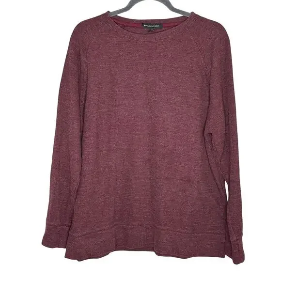 Banana Republic Maroon Red Crew Neck Pullover Sweater Long Sleeve Winter XL