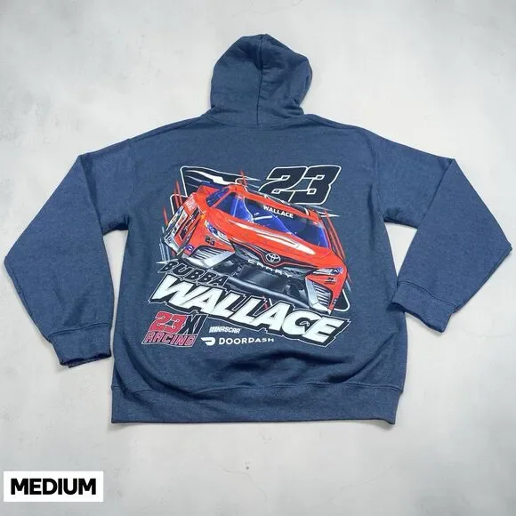 Bubba Wallace Hoodie 23 Racing Mens MED Black NASCAR Sports Toyota Fan Wear