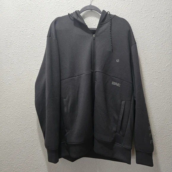 American Eagle Outfitters Charcoal Zip-Up Sweater