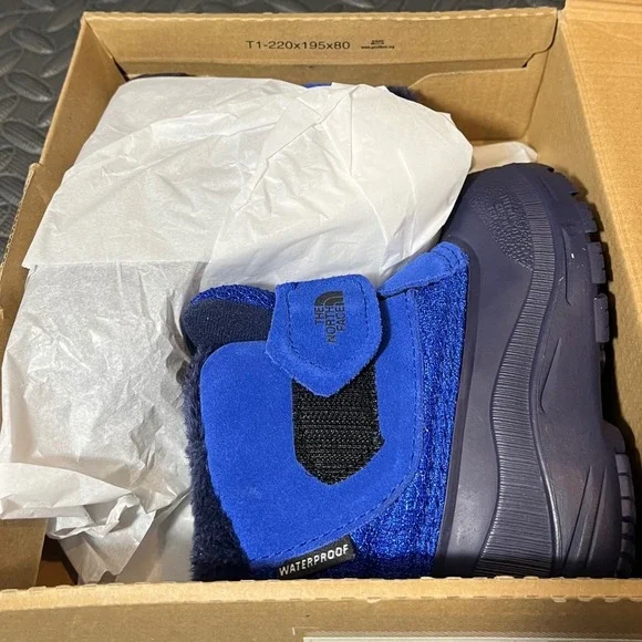 The North Face Alpenglow II Toddler 7 Blue Navy Waterproof Snow Boots NF0A3FYO