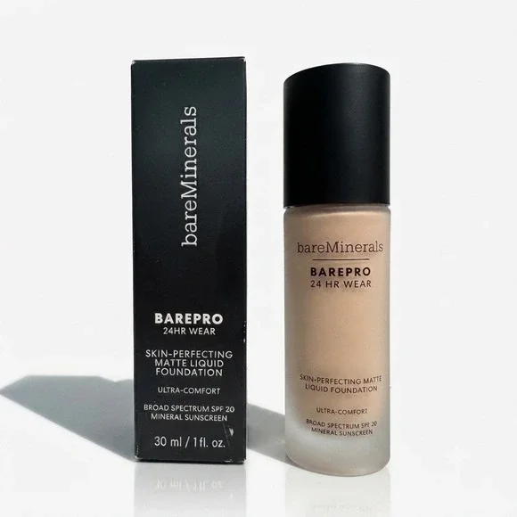 bareMinerals BarePro Liquid Foundation Fair 12 Cool 1oz New Matte SPF 20
