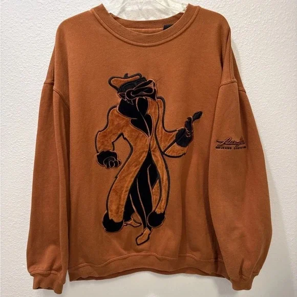 VTG Rare! Pelle  pelle oversized Orange Graphic Hoodie  Size XL See Description*