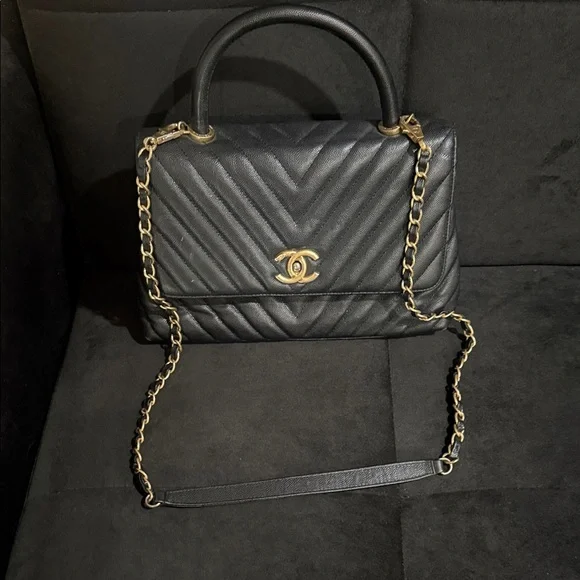 Chanel Black it only has those little marks.