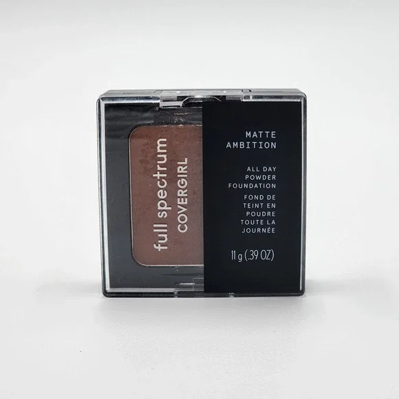 Covergirl Full Spectrum Matte Ambition All Day Powder Foundation Deep Cool 3 New