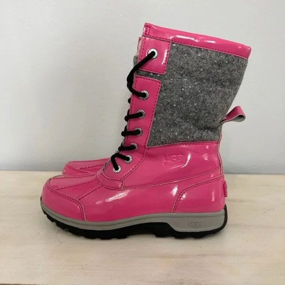 Ugg pink Patent Bute ll Sparkle Winter Boots