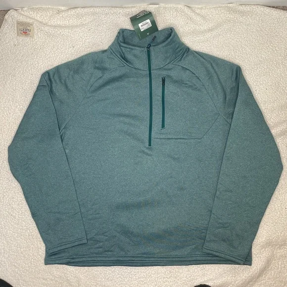 NWT L.L. Bean Slightly Fitted Mountain Fleece 1/2 Zip Pullover: Size Extra Large