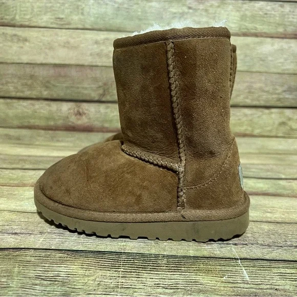 Ugg Brown Suede Classic Short Boots