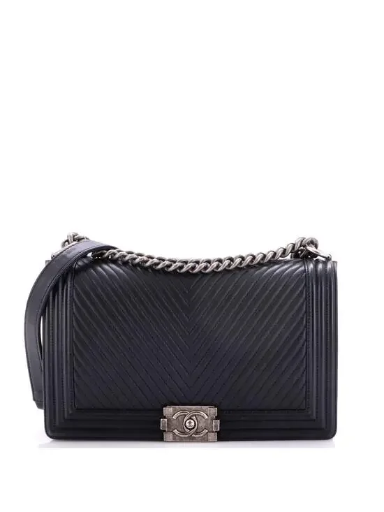 Chanel Boy Flap Bag Chevron Lambskin #292038C39B