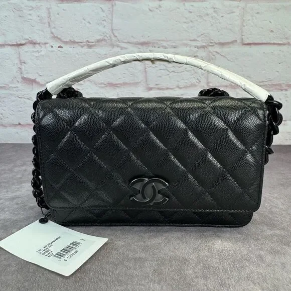 Chanel NEW Caviar My Everything Wallet on a Chain