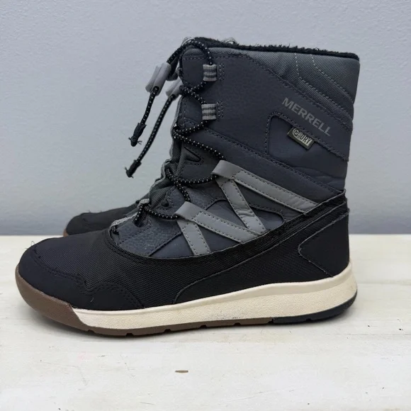 Merrell Grey Crush 3.0 Waterproof Winter Boots Size 4
