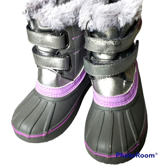 London Fog LFK Snow Booties Totty 13 Months Lavender Sparkle NWOT * Minor Flaw