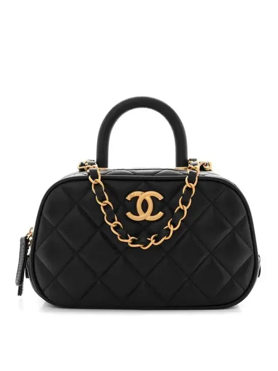 Chanel Lambskin Quilted Top Handle Mini #291058C50B