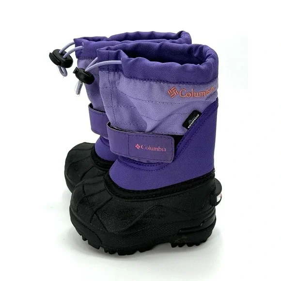 Columbia Powderbug Plus 2 Todder Winter Boots‎ Purle Size 4 Warm-25F-32C