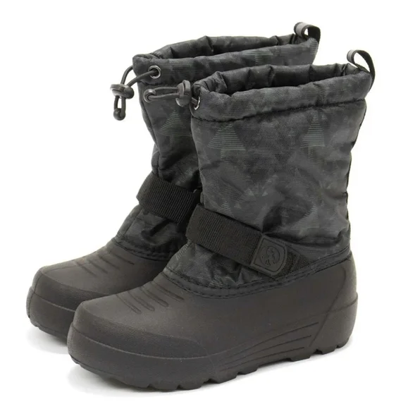 Northside Frosty Black Kids Snow Boots NWT - Size 4