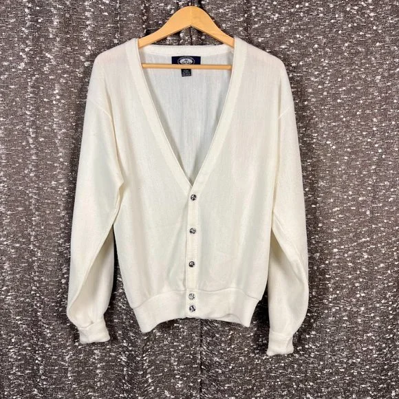 Knights Bridge White Cardigan‎ Sweater