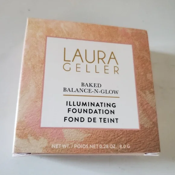Laura Geller Baked Balance-N-Glow Illuminating Foundation Porcelain .32oz  New