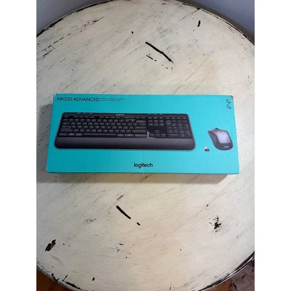 Logitech Wireless Keyboard and Mouse Combo Black Like New Office