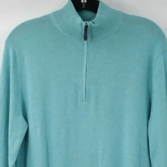 Vineyard Vines Cashmere Blend ¼ Zip Sweater Size XXL Color Aquamarine 😍
